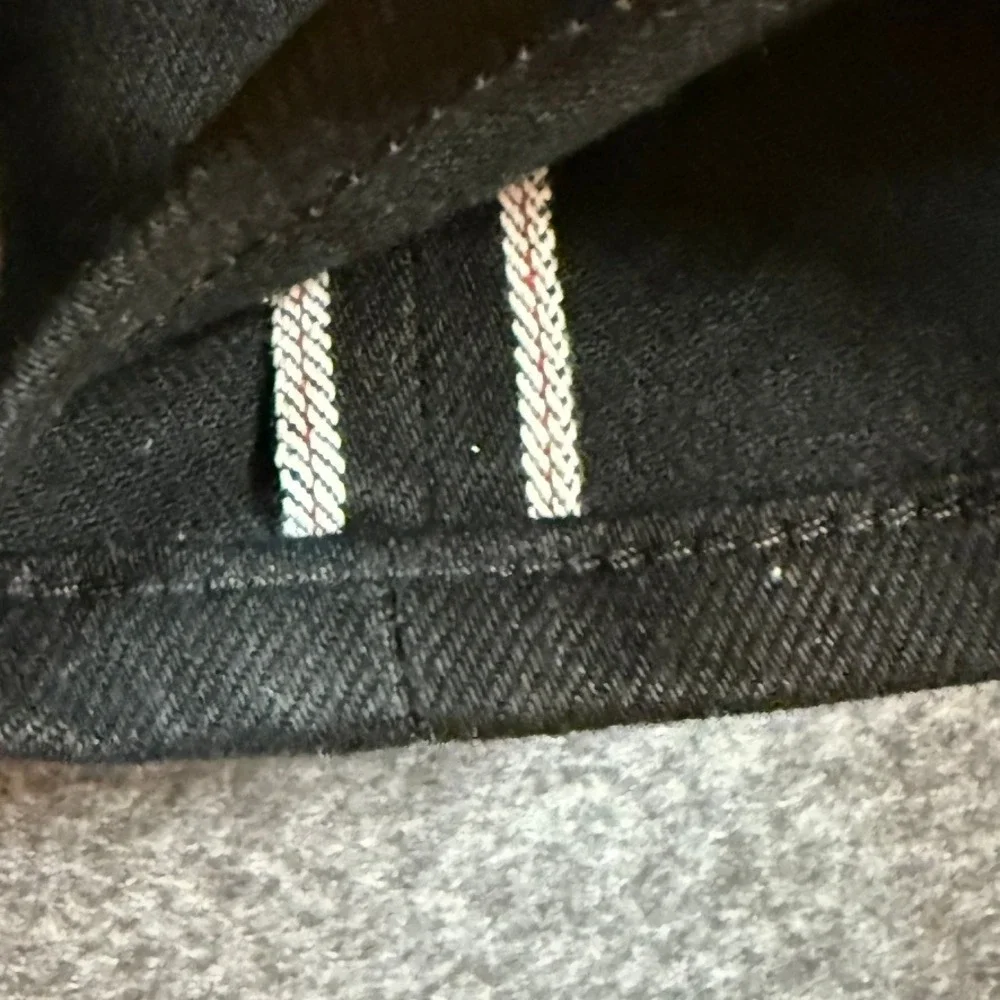 Imogene and Willie Barton Black‎ Selvage Rinse Denim Jeans Men's Size 27x32 NWT